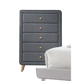 Valda Light Gray Fabric Chest Model 24526 By ACME Furniture